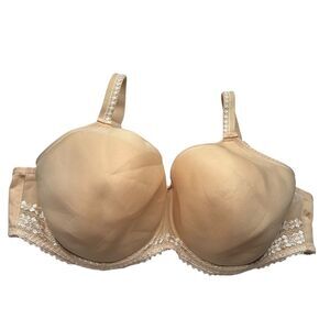 Fantasie Tan Full-Coverage Bra 38G 38DDDD Lace Detail
